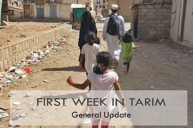 First Week in Tarim