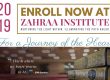 Enroll Now for 2019 at Zahraa Institute
