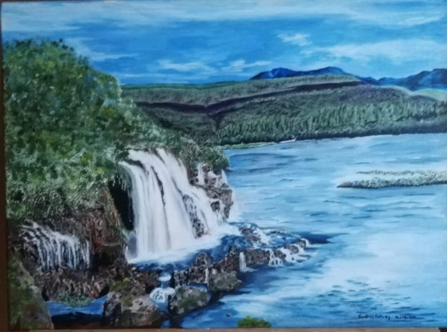 The Hidden Waters | 2012 | Acrylic Canvas Painting | 18/24 Inch | A2 460×610 mm | R800